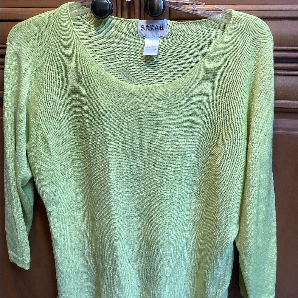 SCOOP NECK LIGHTWEIGHT 3/4 SLEEVE SWEATER 🌻